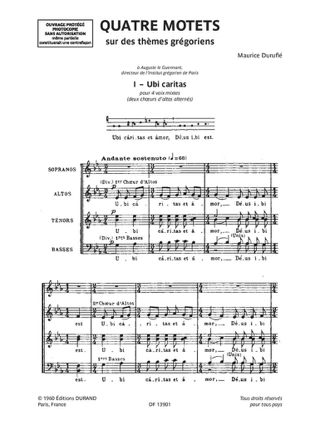 Musique sacrée du 20ème siècle - Partition - Chœur